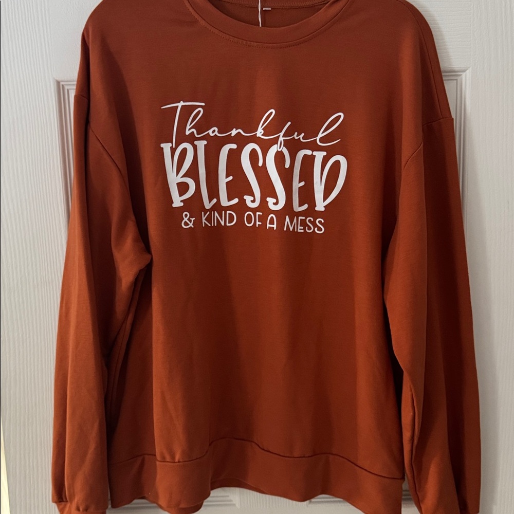Thankful Blessed Sweatshirt - Picture 1 of 1